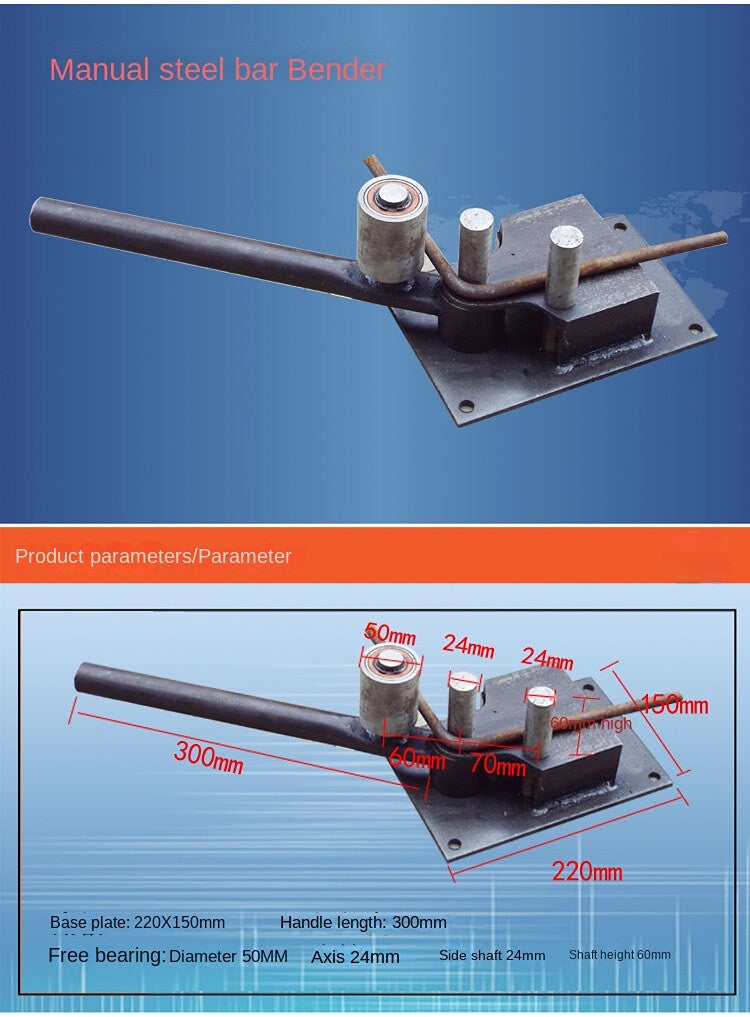 New Steel Bar Bender Portable Construction Building Bending Machine 4MM-14MM