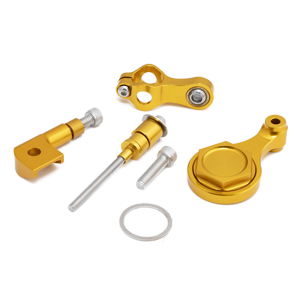 ya 5 8.7 Motorcycle Gold CNC Steering Damper Bracket Mounting for Yamaha YZF R6 2006