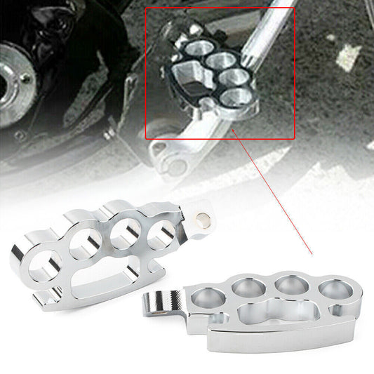 ya 11 6.8 2x Foot Pegs Floor Board Controls Fit for Harley Softail Dyna Sportster Touring