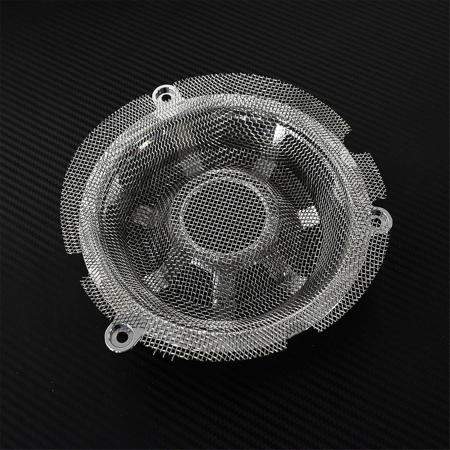 ya 5 8.7 Chrome Contrast Front Speaker Grill Masks Cover Fit for Harley Touring CVO 14-19
