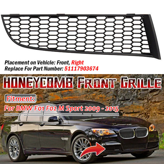 ya 3 6.23 Front Right Bumper Lower Fog Light Grille Cover for BMW F01 F02 M Sport 2009-15