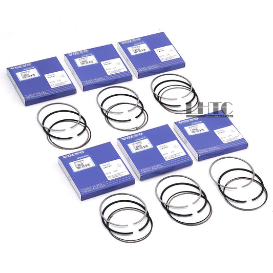 ya 3 6.25.2 6pcs Piston Ring Set STD for Volvo S80 V70 XC60 XC70 XC90 3.2L B6324S L6 T6
