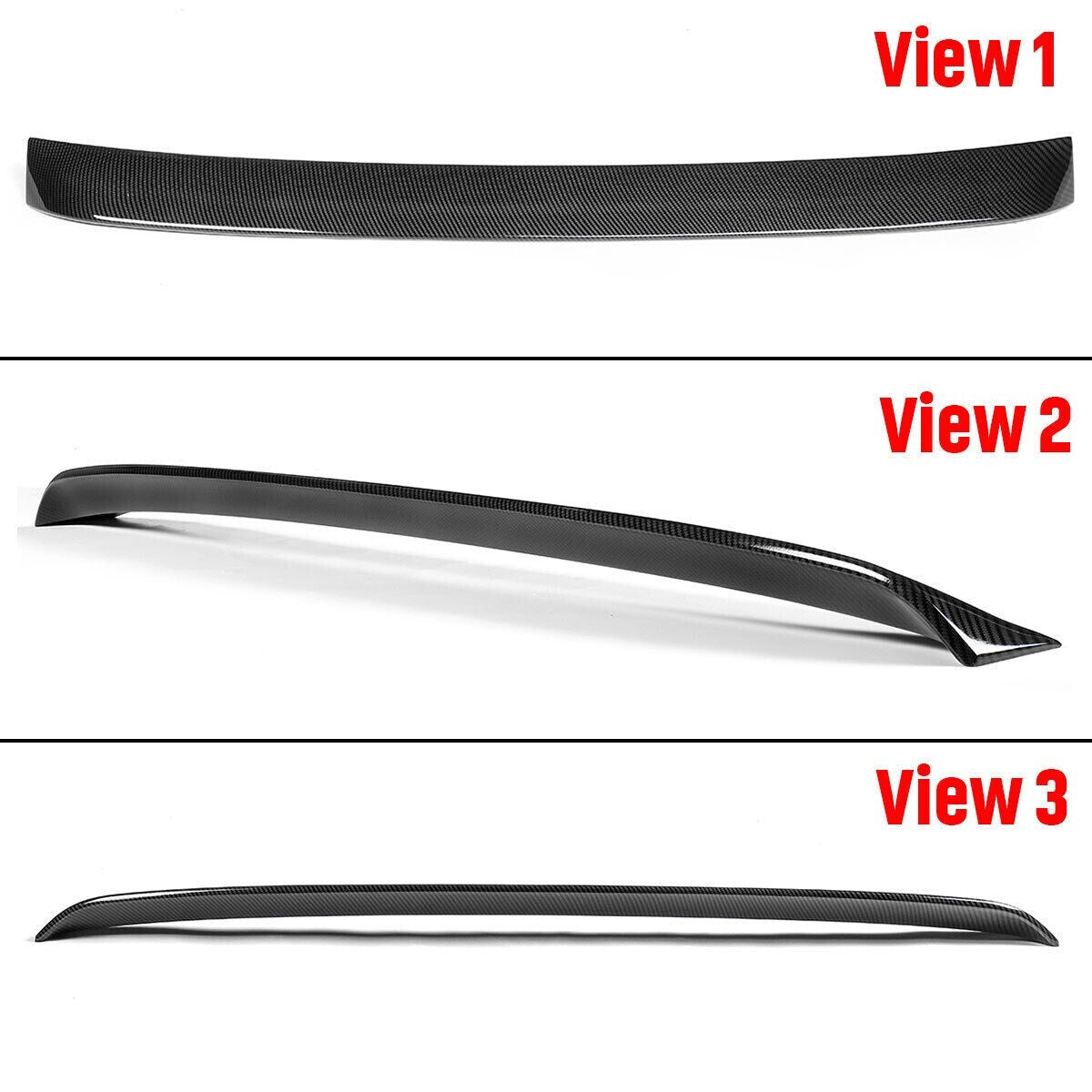 ya 10 10.28 Rear Roof Spoiler Upper Wing for Infiniti G35/G25/G37/Q40 2007-2013 Carbon 