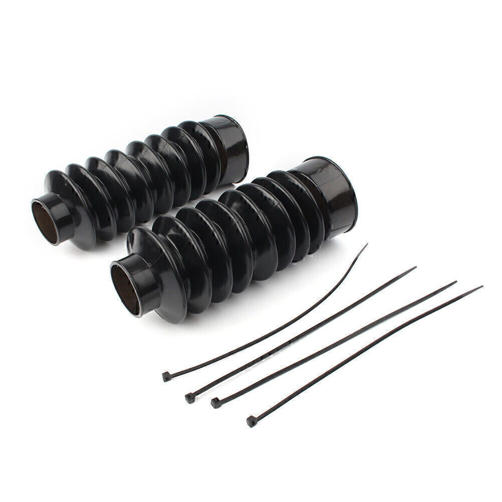 ya 4 6.17.2 for Harley Softail FXST Dyna FXDWG 41mm Front Fork Boots Gators Covers Rubber