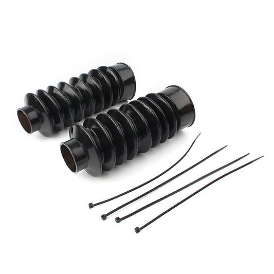 ya 4 6.17.2 for Harley Softail FXST Dyna FXDWG 41mm Front Fork Boots Gators Covers Rubber