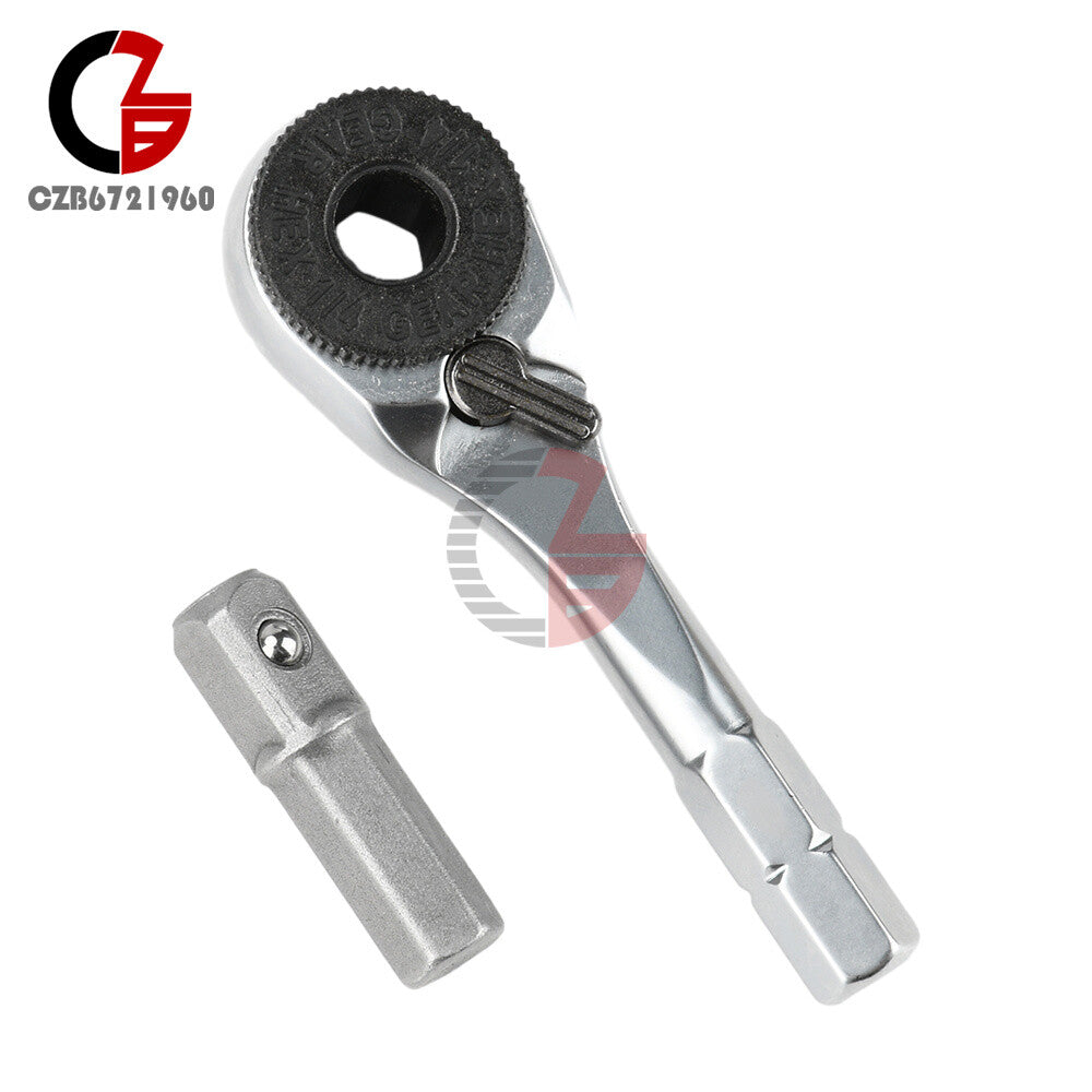 ya 26 1/4 Ratchet Spanner Ratchet Wrench Spanner 6.35mm Screwdriver Hex Torque Wrench
