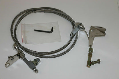 ya 5 8.7 727 Stainless Braided Kickdown Cable Detent Transmission Fits For Chrysle*