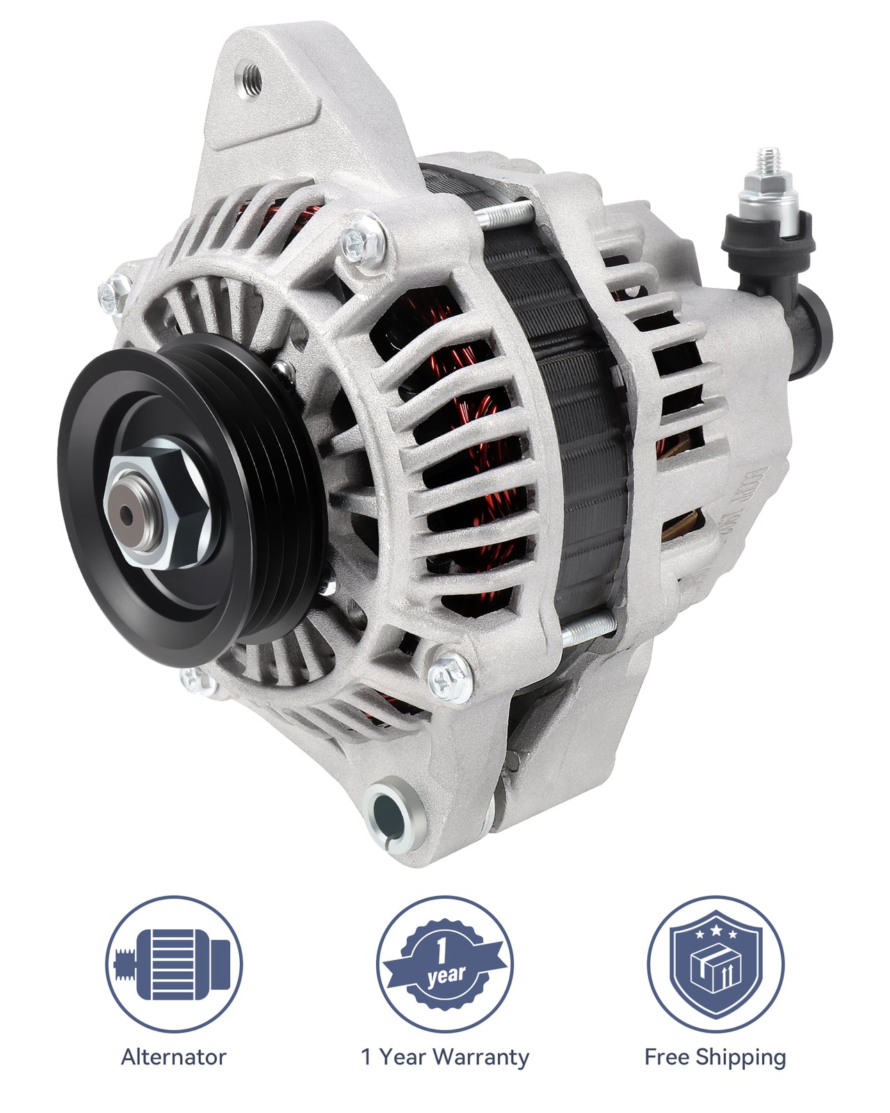 ya 27 7.2 1PC New Alternator 12V 70Amp Fit for 2001-2005 for Honda for Civic L4 1.7L AMT0125