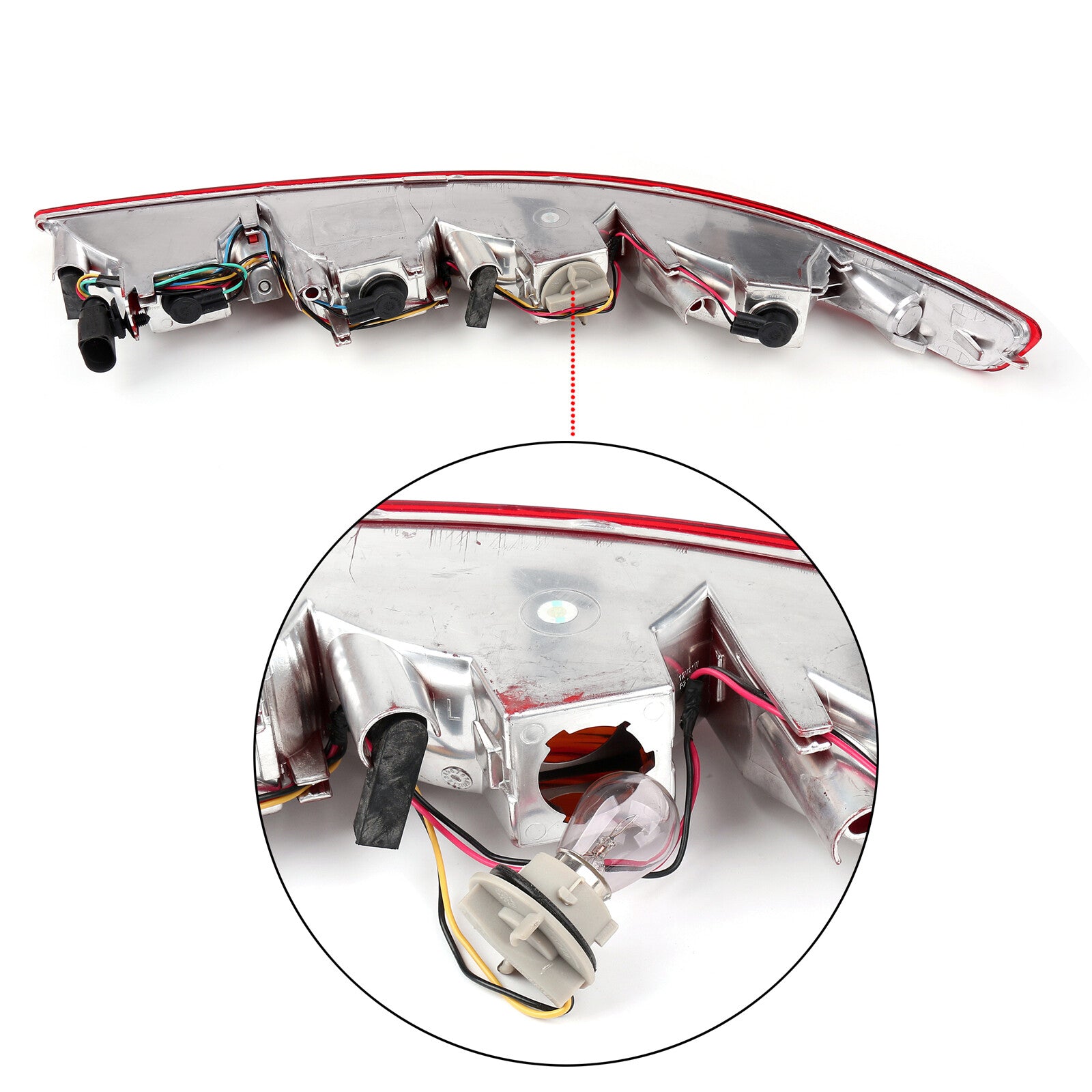 ya 1 8.5.4 1¡Á Left Lower Tail light Lamp Rear Reverse Bumper Light for Audi Q5 2009-2015