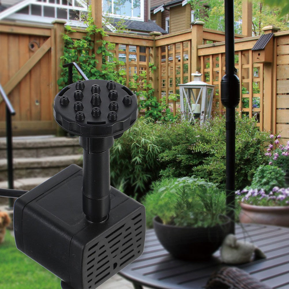 ya 14 Solar Fountain Pump Outdoor Garden Floating Fountain Pump Black Plastic