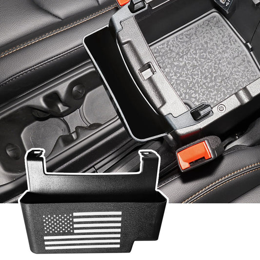 ya 8 5.26 For 2018-2024 for Jeep for Wrangler Center Console Armrest Storage Box Organizer - Black