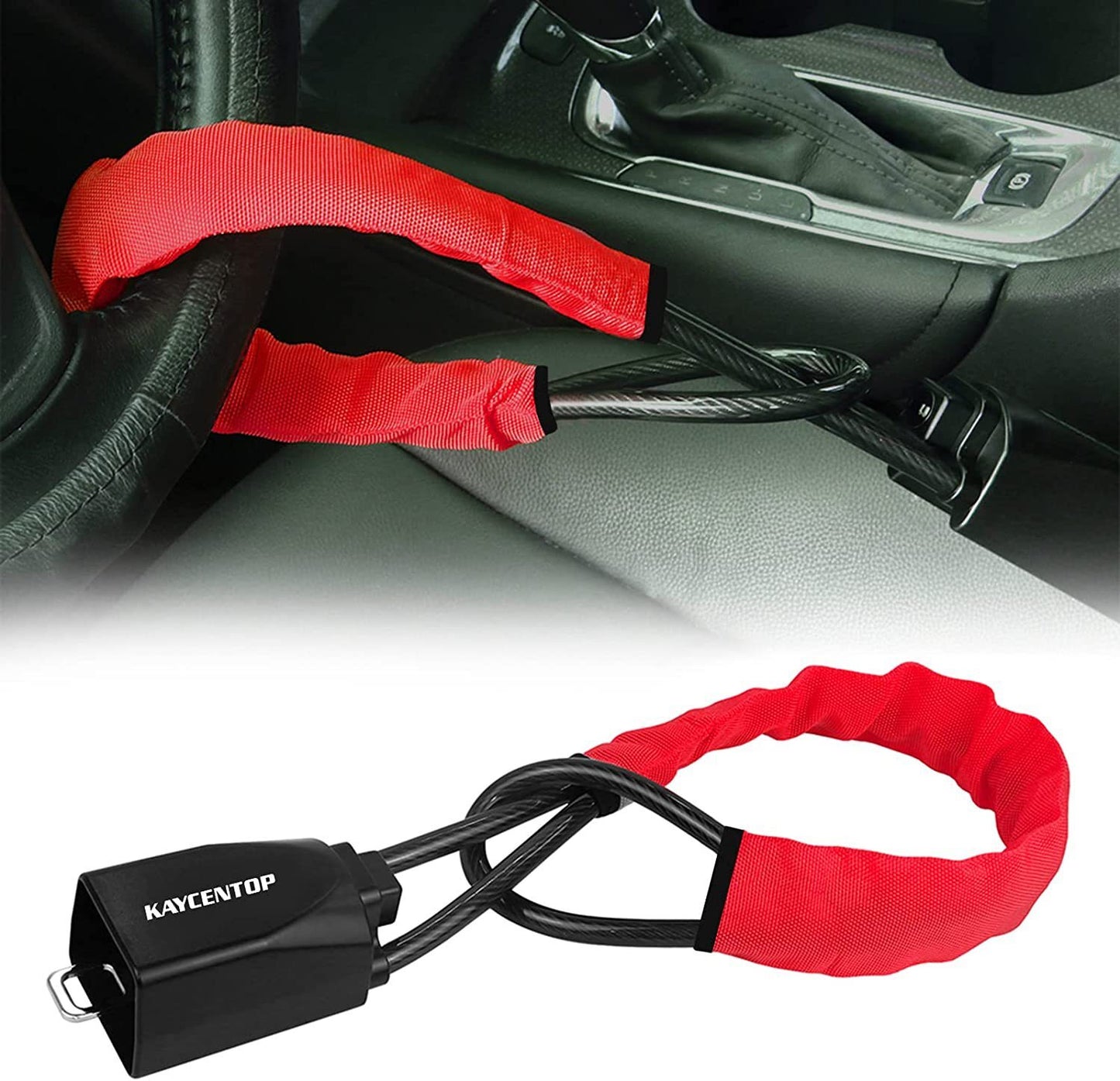 ya 10 5.29 Universal Steering Wheel Lock Anti-Theft Security System Car Truck SUV Auto Lock