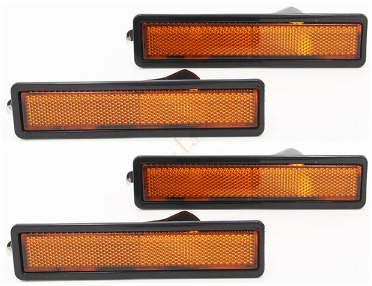 ya 12 5.22.2 4-piece amber bumper width indicator lights suitable for 1984-1991 for BMW e30 3 series