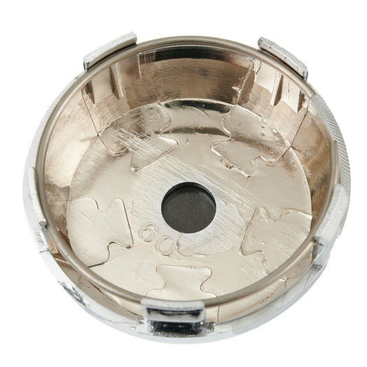 ya 1 7.4 For Wheel Center Cap Universal Rim Chrome Hub Cap 4Pcs/60mm No Logo Silver Base