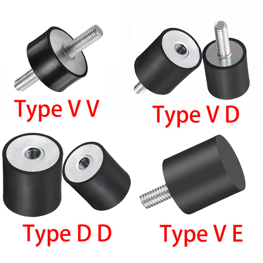 Anti Vibration Rubber Bobbin Mount  Sizes Car Boat Isolator Damper M3 to M10