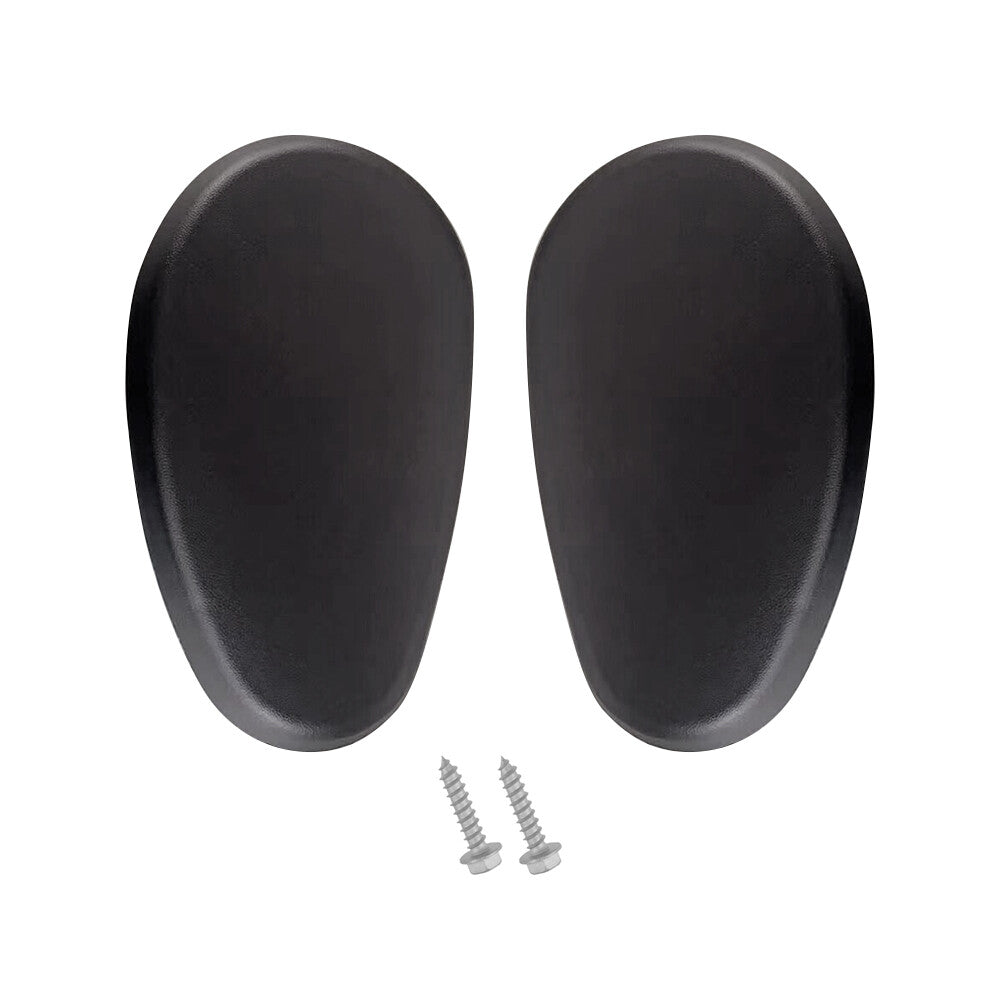 ya 5 8.7 2Pcs Tubular Side Step Bar End Cap Black for Ram 1500 2500 3500 2009-2016