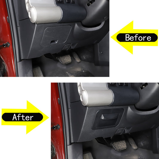 ya 9 6.5 Fuse Box Coin Container Interior Storage Tray for Toyota FJ Curiser 2007 - 2021 Black 
