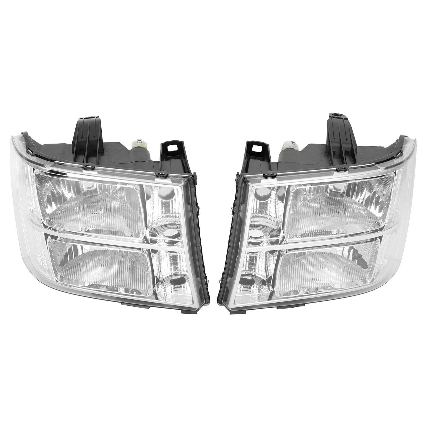 ya 1 8.5.2 Chrome Clear Headlights Assembly for GMC for Sierra 1500 2500HD 3500HD 2007~2014 B