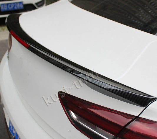 ya 3 6.25.3 for Buick Regal 2017 - 2020 Carbon Fiber Rear Trunk Boiler Wing Bezel with Reflector