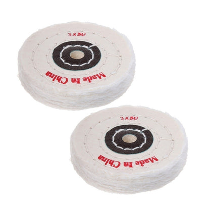 ya 17 2pcs 3-inch Cloth Buffing Polishing Wheels Buffer Polish Jewelry Grinder Pad