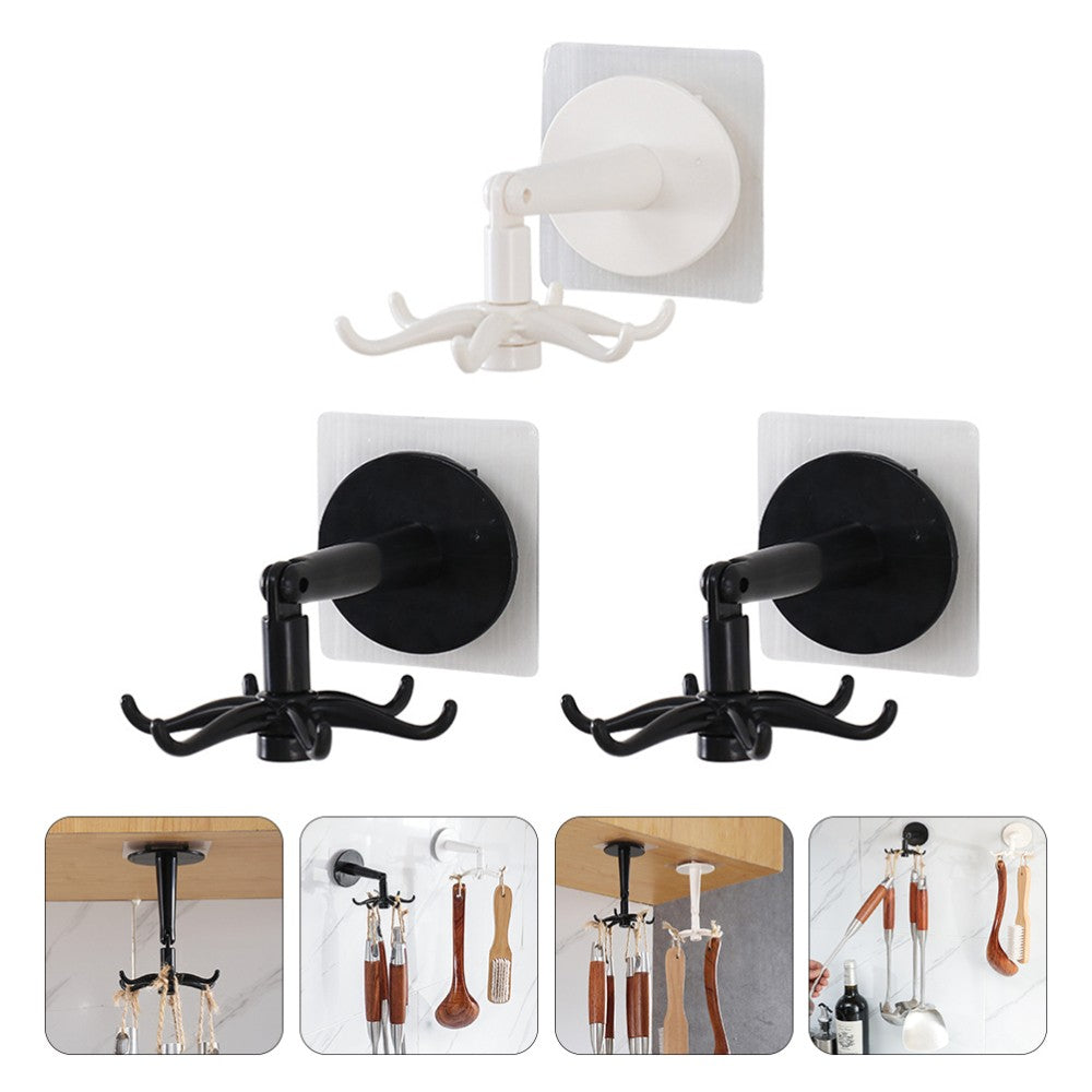 ya 2 7.16 3 Pcs Wall Storage Rack No Drill Adhesive Hooks Kitchen Utility Shower