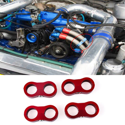 ya 5 8.7 4X AN10 20mm Fastener Fuel Oil Lines Clip Braided Hose Separator Wire Clamp