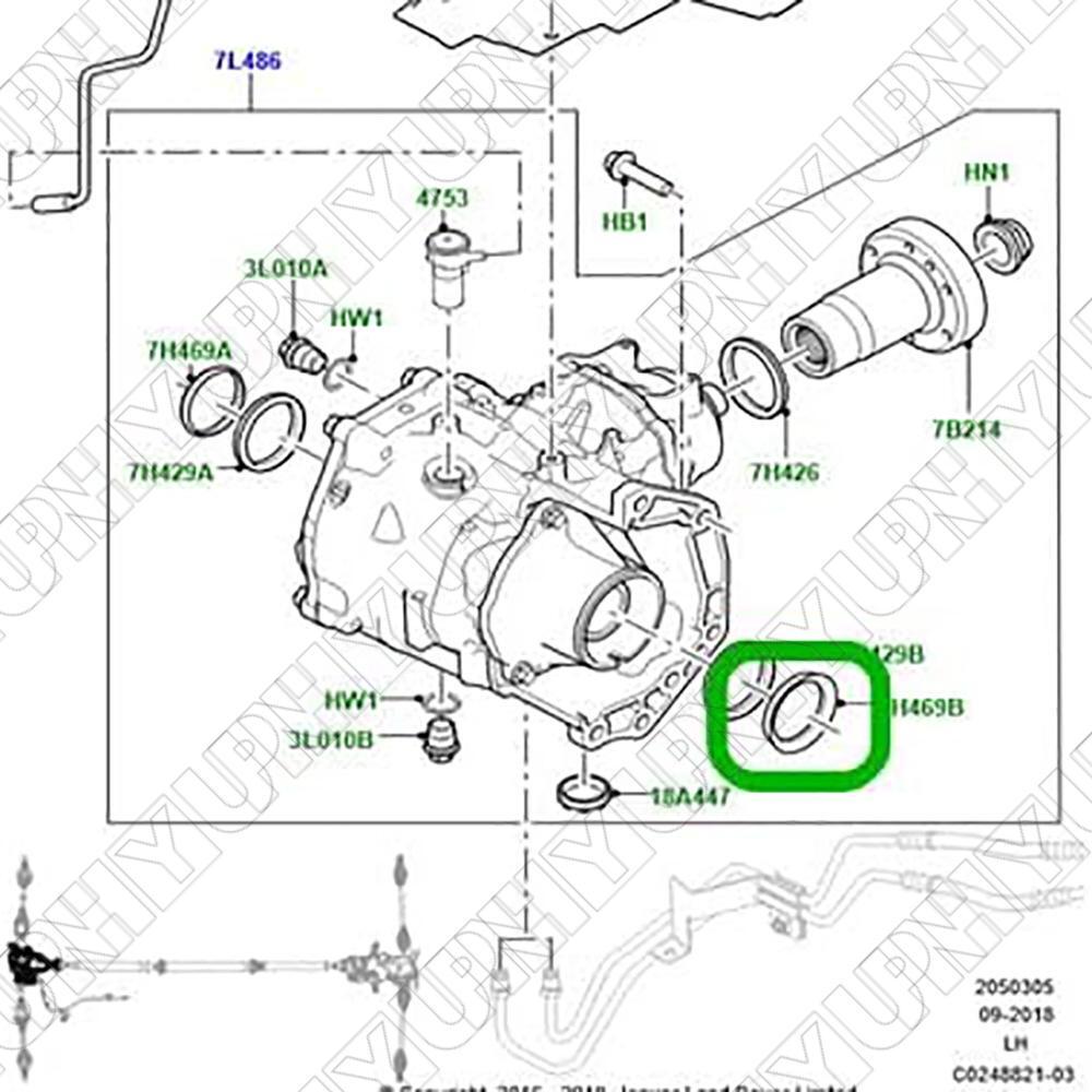 ya 5 8.7 LR001950 Driveshaft Outer Gasket for Land Rover Discovery Sport LR2 Ranger for Rover