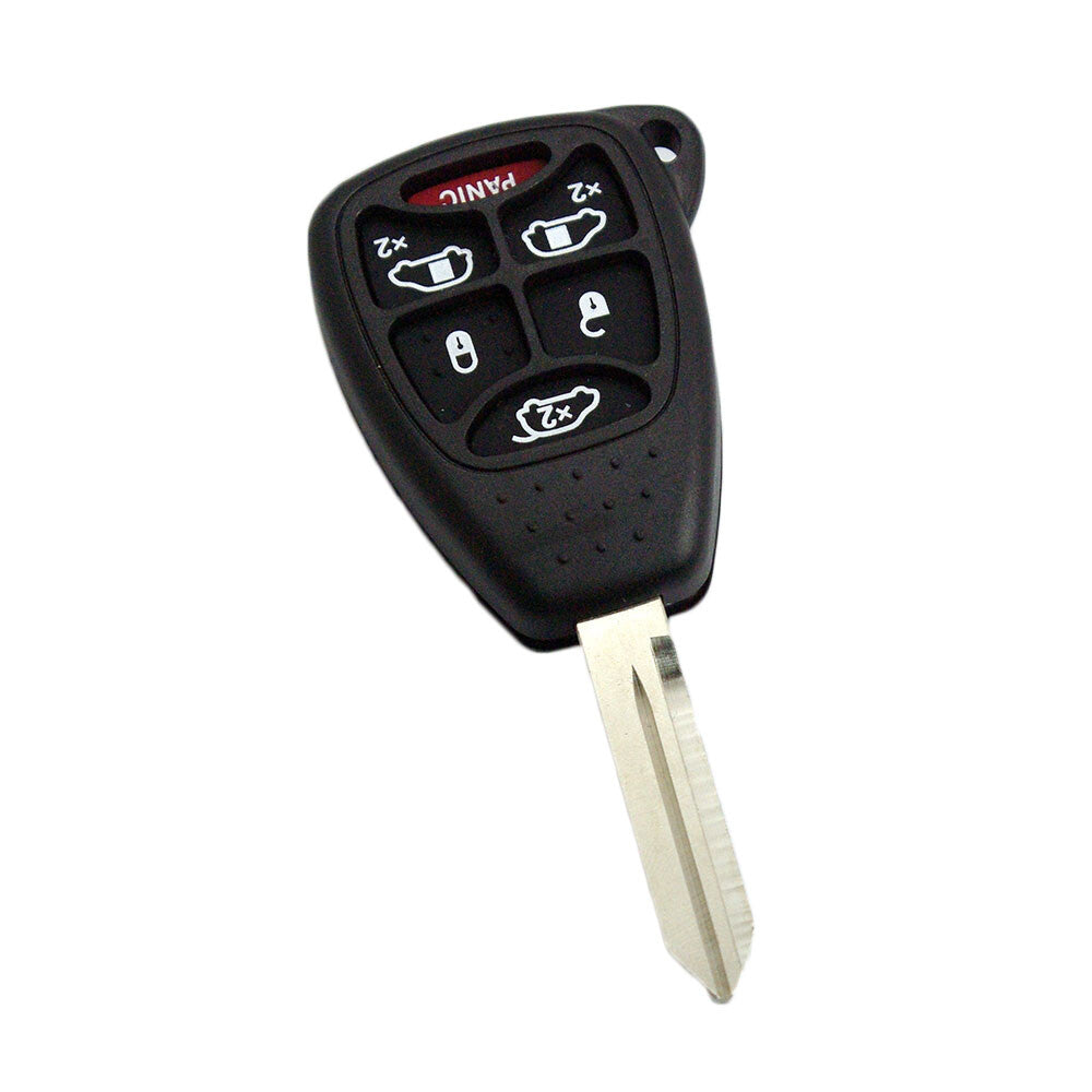 ya 10 5.28 Remote Key Shell Case Fob 6 BTN + Blank Blade for Jeep for Dodge for Chrysler