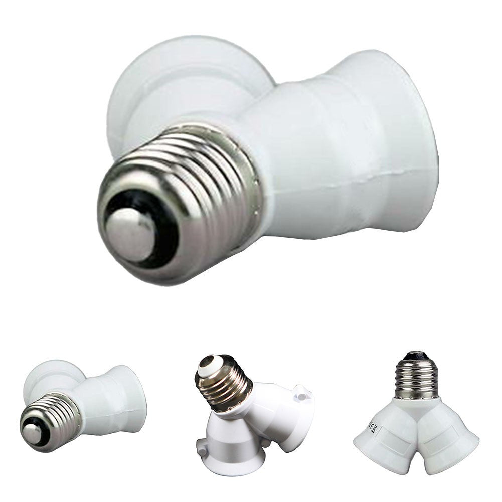 ya 14 E27 To 2E27 Lamp Holder One Point Two Adapter Light Bulb Base Stand Holder