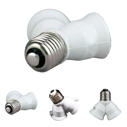 ya 14 E27 To 2E27 Lamp Holder One Point Two Adapter Light Bulb Base Stand Holder