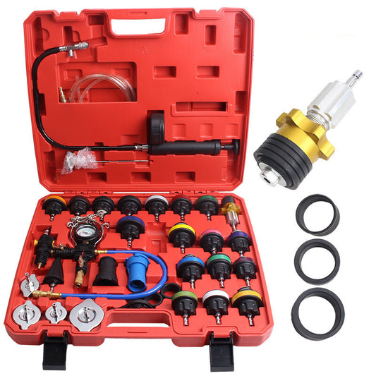 ya 14 32Pcs Universal Radiator Pressure Tester Vacuum Type Cooling System Test Deto
