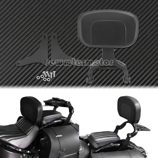 ya 3 6.25.3 Multi-Purpose Driver & Passenger Backrest Fit for Harley Softail FLSTC 2000-2017