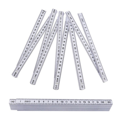 ya 14 2Pcs 2 Meter Foldable Ruler Measuring Plastic Metric Scale for Home
