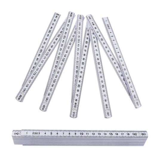ya 14 2Pcs 2 Meter Foldable Ruler Measuring Plastic Metric Scale for Home