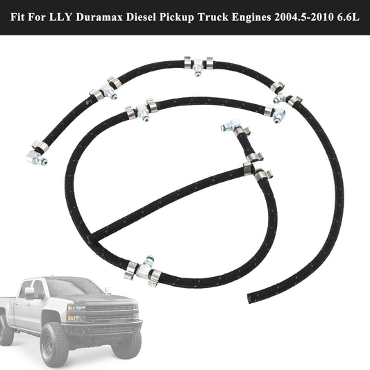 ya 1 8.12 baidi Fuel Injector Return Line Kit for Duramax 2004-2010 6.6L Diesel Truck Engines