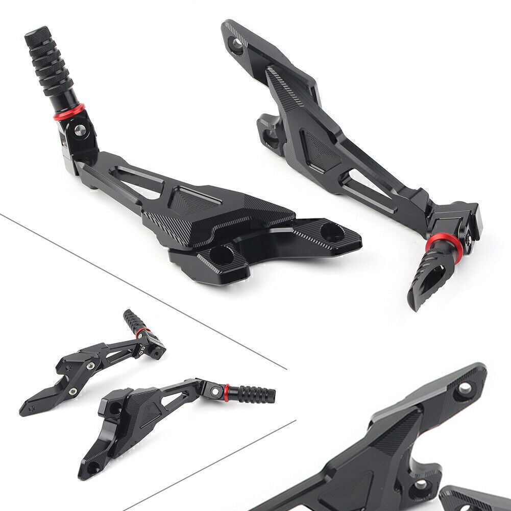 ya 11 6.8 CNC Rear Passenger Footrest Foot Rest Pegs Rearsets Fit for BMW 10-18 S1000RR Black