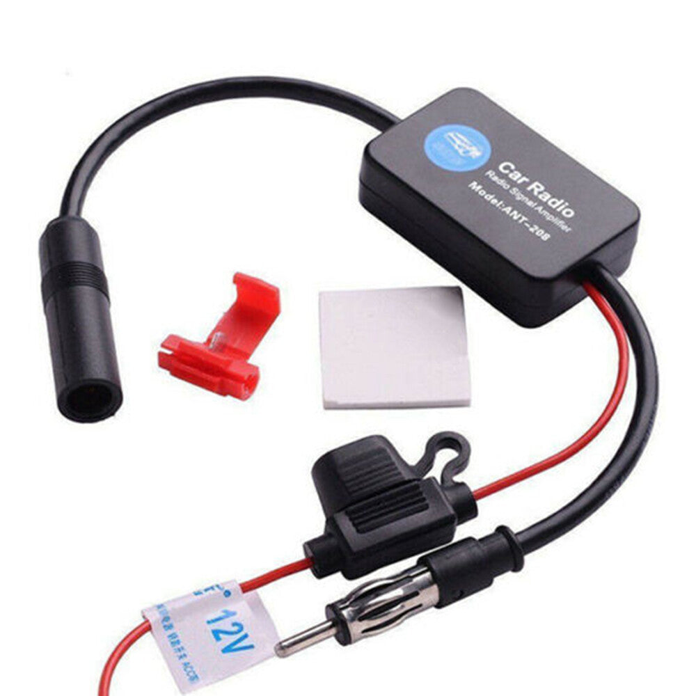 ya 3 6.25 Car FM AM Radio Stereo Signal Antenna Aerial Signal Amplifier Booster 12V S3S2