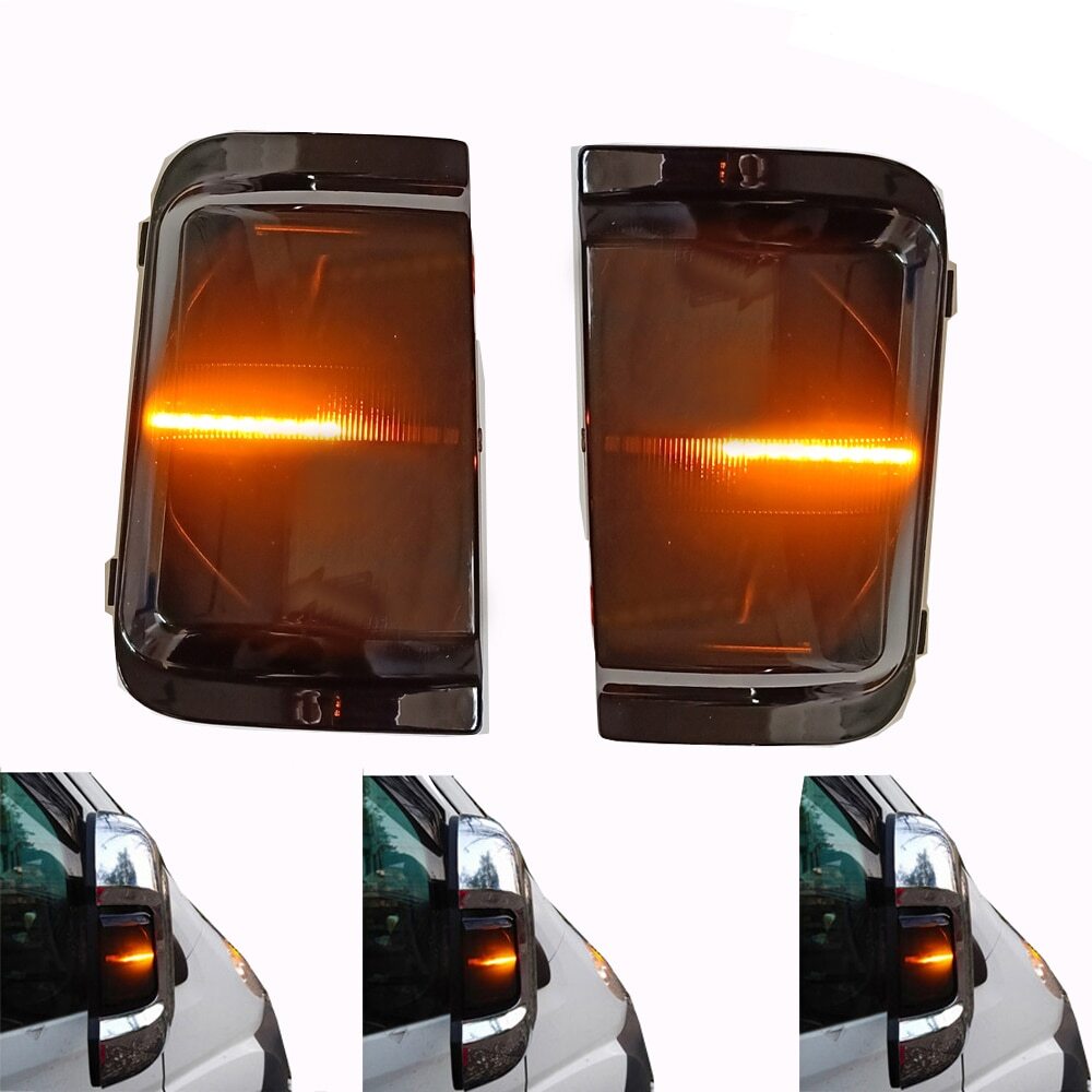 ya 5 8.7 for Peugeot for Fiat for Citroen Dynamic Blinker Flowing Turn Signal Side Mirror Lights