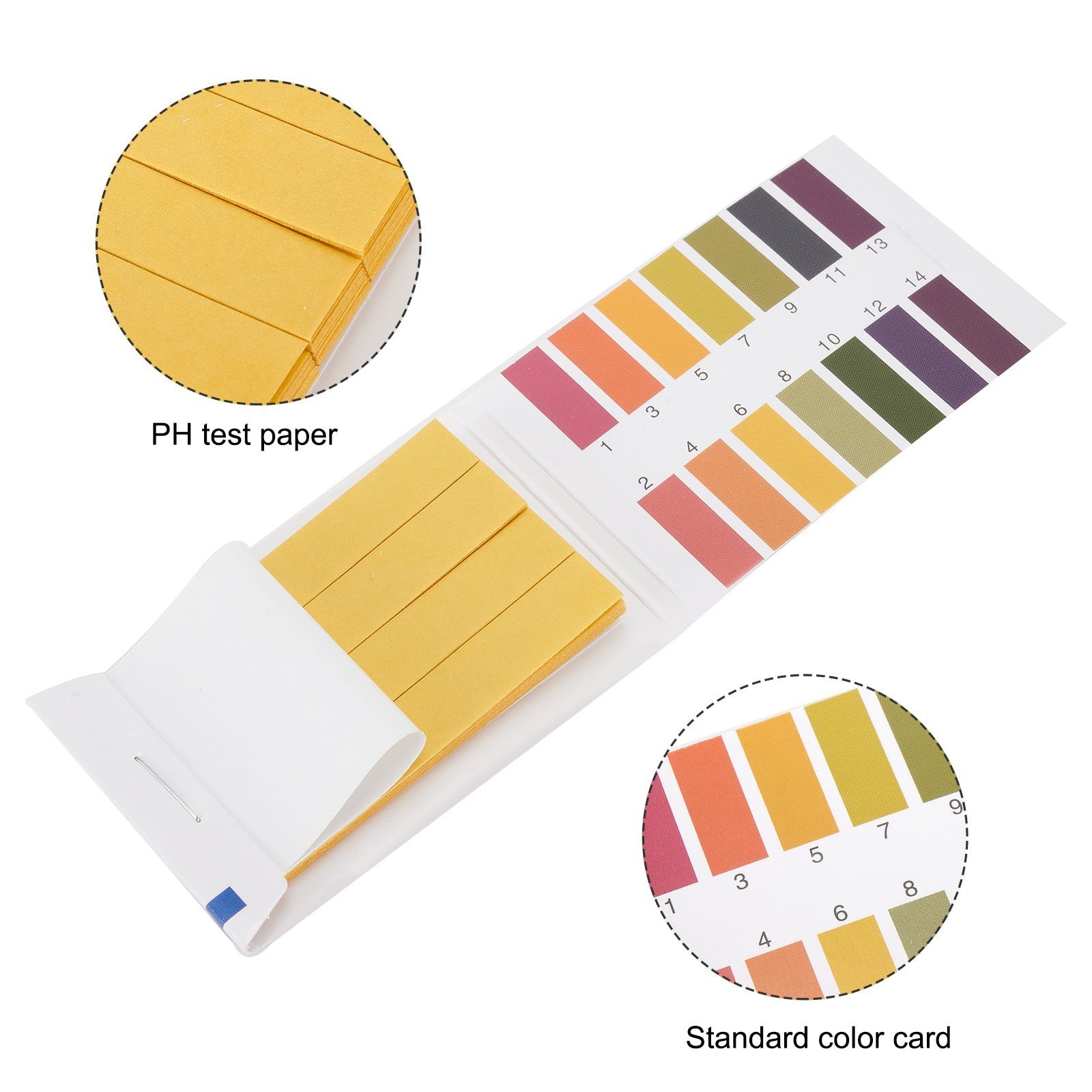 ya 16 PH Indicator Test Strips Paper for Quick Acid Base Level Measurement Analysis