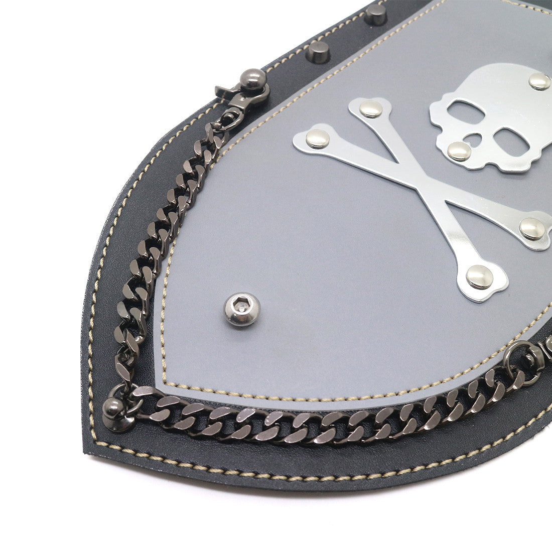 ya 5 8.7 PU Leather Skull Rear Plain Fender Bib Cover for Harley XL883 Solo for Seat