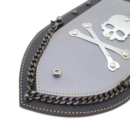 ya 5 8.7 PU Leather Skull Rear Plain Fender Bib Cover for Harley XL883 Solo for Seat