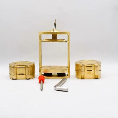 ya 26 Lab Two Layer Denture Compression with Dual Injection Flask Dual Pot Bronze New