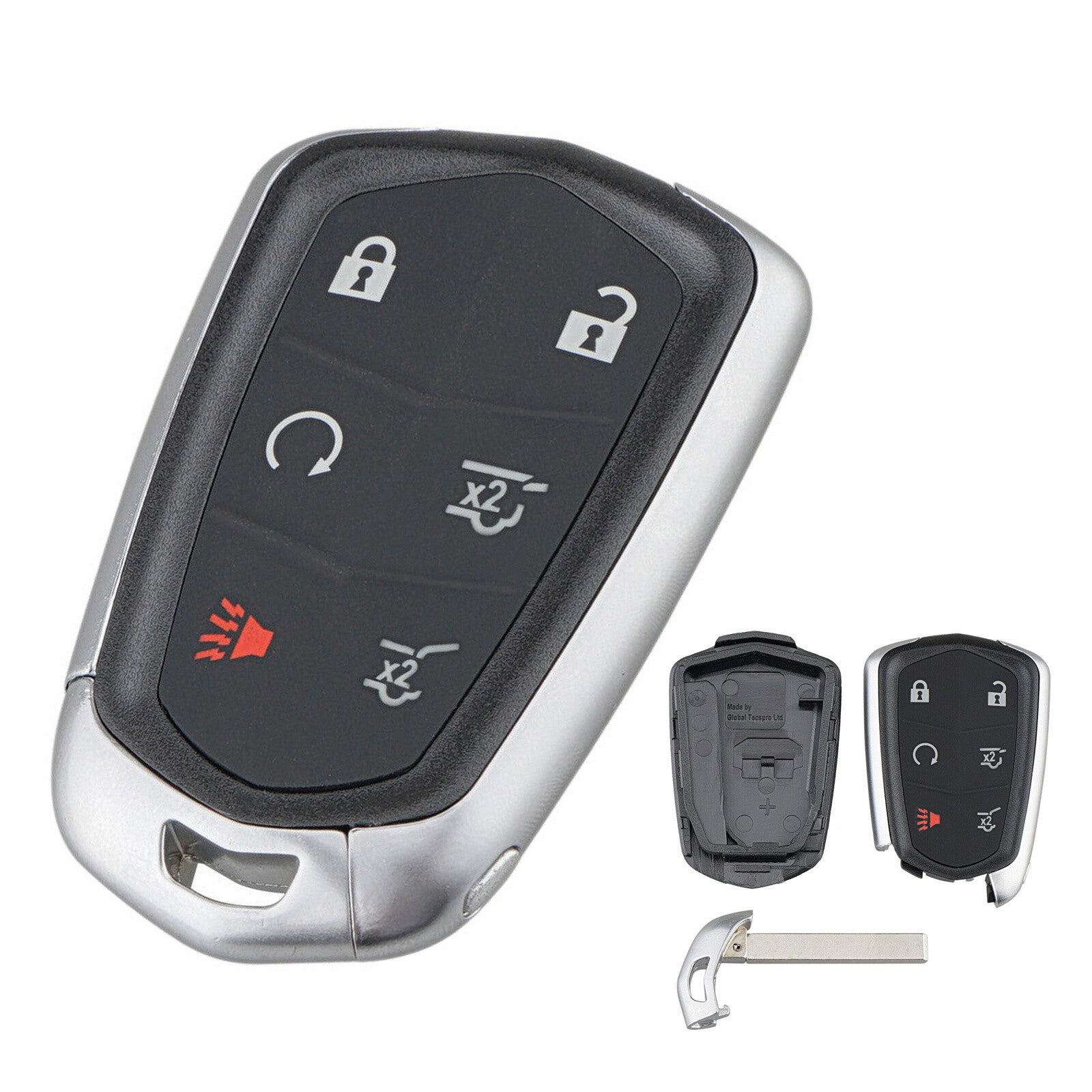 ya 10 5.28 Suitable for 2015 2016 2017 2018 2019 for Cadillac for Escalade ESV remote key chain protective case ShelliM