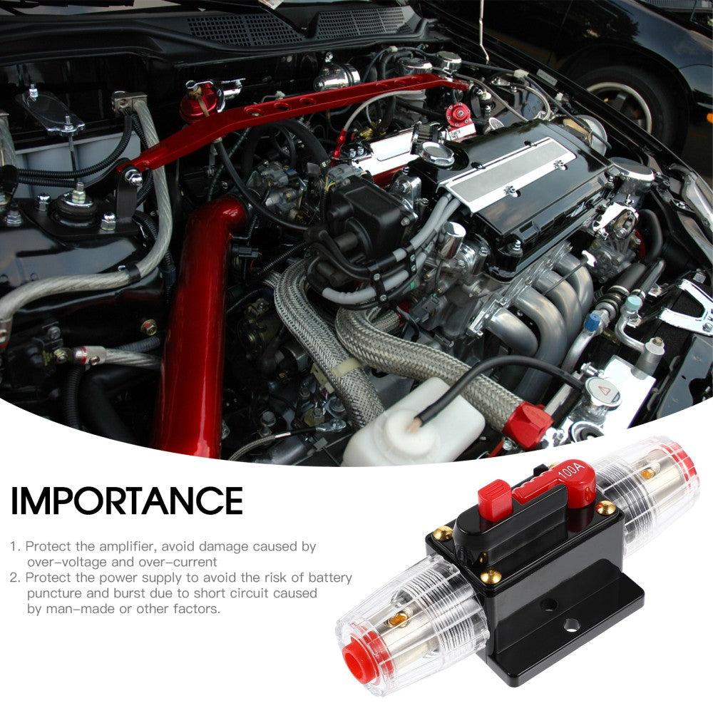 ya 5 8.7 WINOMO Car Auto Protection Stereo 100A Inline Circuit Breaker Reset Fuse