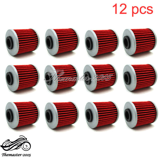ya 1 6.30 12x Oil Filter Fit for Kawasaki KX450F KX250 F Beta EVO 300 250 for Suzuki RMZ450 FL125