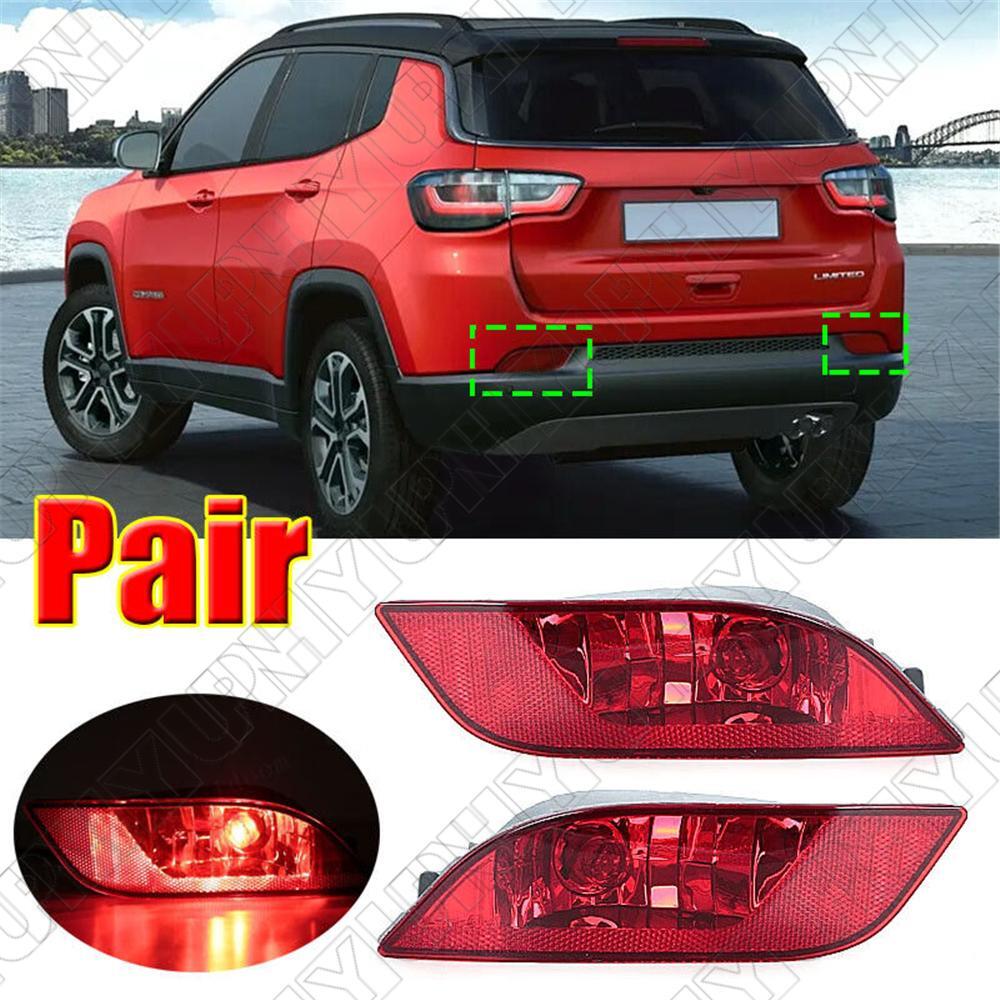 ya 27 6.21 For 2017-2022 for Jeep Compass 55112674AA 55112675AA Rear Bumper Taillight Reflector
