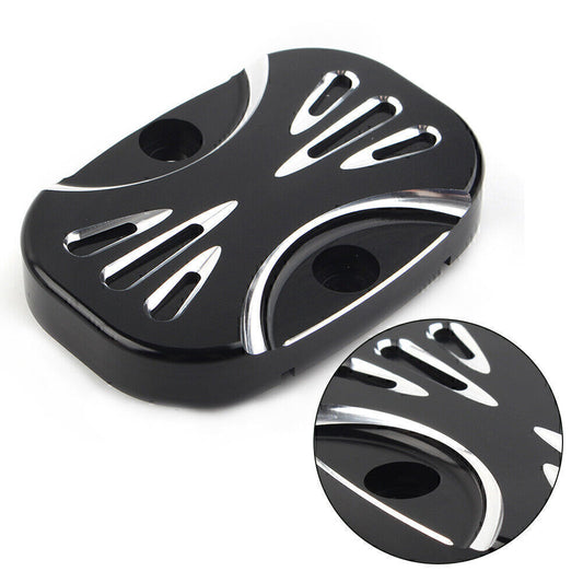 ya 4 6.17.2 CNC Cut Rear Brake Master Cylinder Cover for Harley Electra Glide Road King FLHT