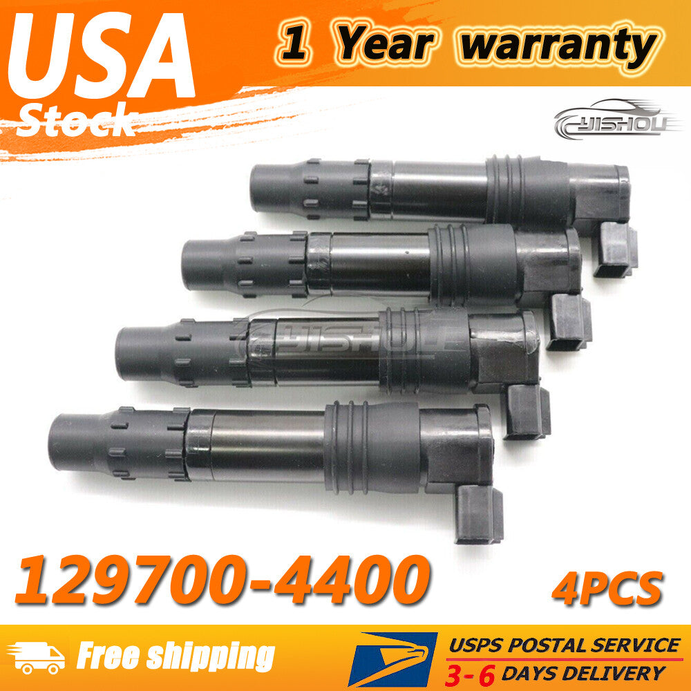 ya 4 6.22 129700-4400 SET 4 Ignition Coil for Suzuki GSXR 600 750 1000 1300 Can-am 4X4 650