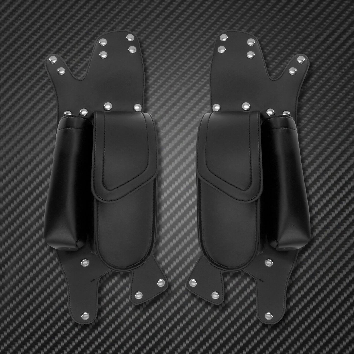 ya 11 6.5 1 Piar Saddlebag Guard Bag Water Bottle Holder Fit for Harley Touring 1997-2021