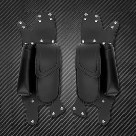 ya 11 6.5 1 Piar Saddlebag Guard Bag Water Bottle Holder Fit for Harley Touring 1997-2021